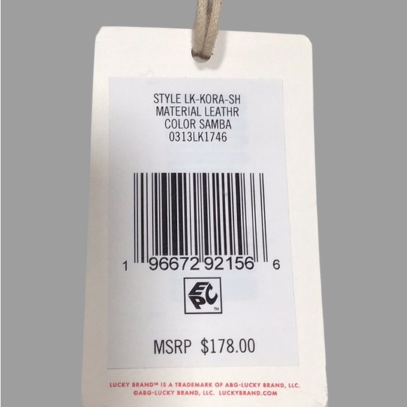 NWT LUCKY 🍀 BRAND Leather Shoulder Bag w/Attached Zipper Pouch, Samba Color - Picture 12 of 12